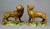 Regal Guardians: Ralph Wood Type Pearlware Lions: A True Pair: 18th Century Pearlware Lion and Lioness This magnificent,...