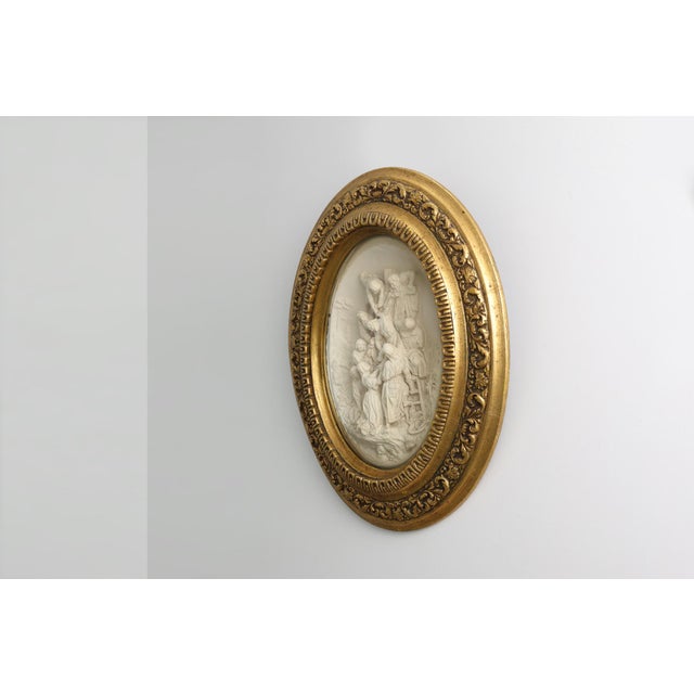 E. Cassier after Rubens, The Descent from the Cross Bas-Relief, 1800s, Pipe Clay For Sale - Image 4 of 9