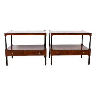 Pair Beacon Hill Regency Style End Tables For Sale