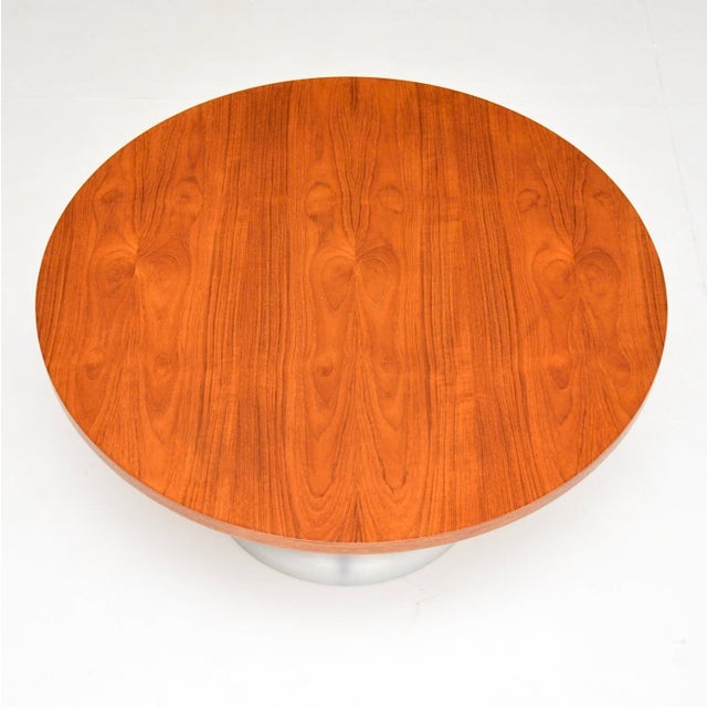 Vintage Teak and Steel Coffee Table, 1960s For Sale - Image 4 of 6