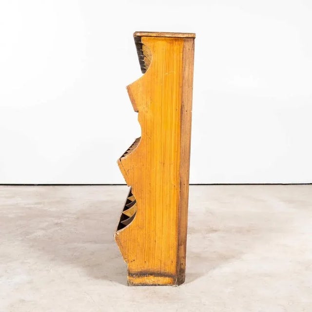 1940s Faux Wood Workshop Shelving Pigeon Hole Bins, 1940s For Sale - Image 5 of 9