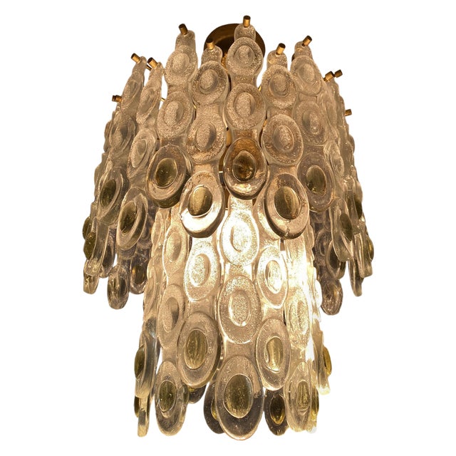 Italian Murano Glass Chandelier, 1970s For Sale