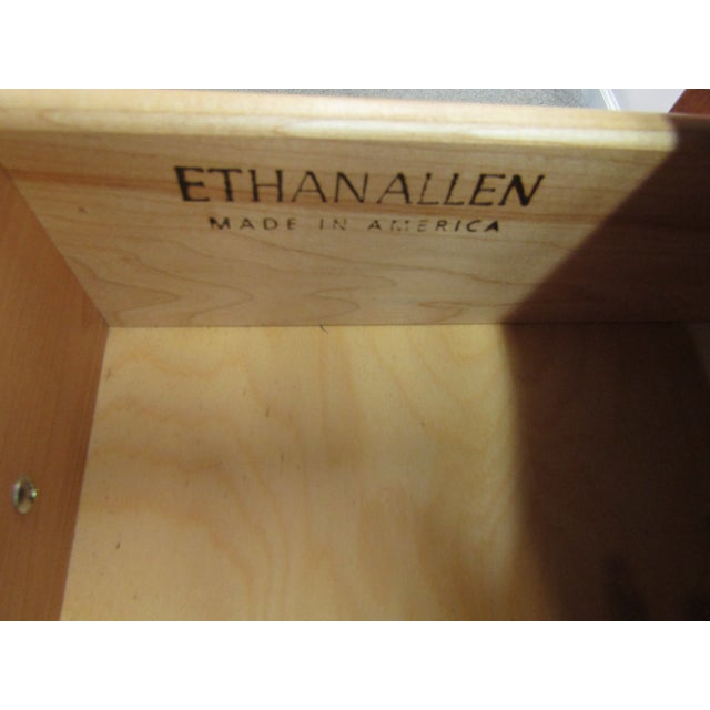 Wood Ethan Allen Country French Solid Maple Desk For Sale - Image 7 of 8