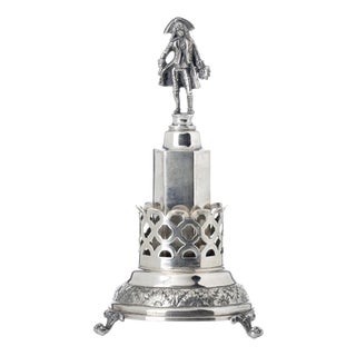 Vintage Silver Toothpick Holder For Sale