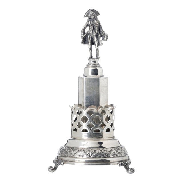 Vintage Silver Toothpick Holder For Sale