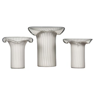 Italian Murano Glass Table Lamps, 1980, Set of 3 For Sale