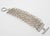 Metal Paco Rabanne Silvered Metal and Quartz Link Bracelet For Sale - Image 7 of 8