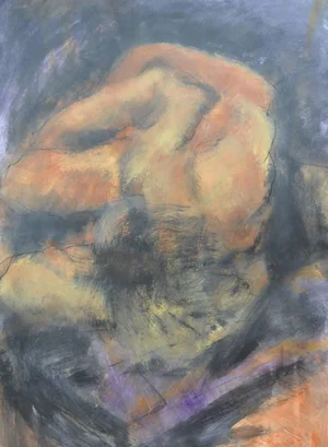 Angela Lyle "Relaxed" Abstract Mixed Media 2012