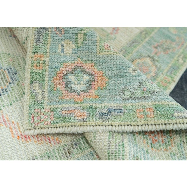 Textile Turkish Oushak Rug 2'2" x 6'2" #20226 For Sale - Image 7 of 8
