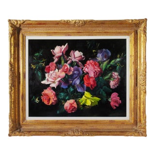 Paul Longenecker Flowers Basket, c.1970 For Sale