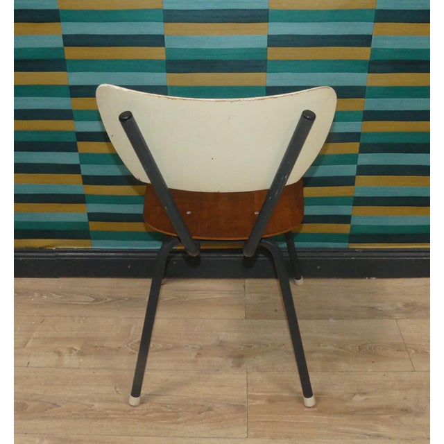 Industrial Style Chair in Plywood, Netherlands, 1960s For Sale - Image 4 of 8