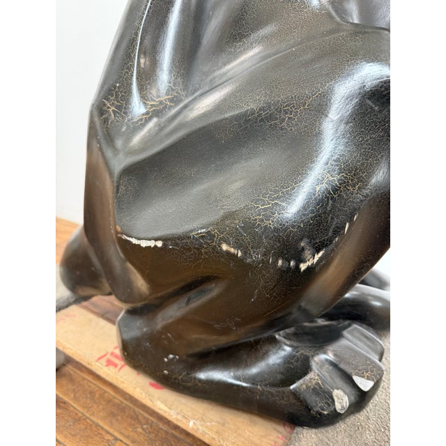 Sculpture Materials 1980 Life Size Panther Sculpture For Sale - Image 7 of 8