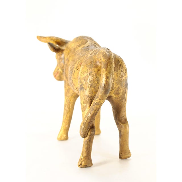 Mid 20th Century Early 20th C. Earthenware Pottery Bull Figurine Coin Bank, Mexico For Sale - Image 5 of 18