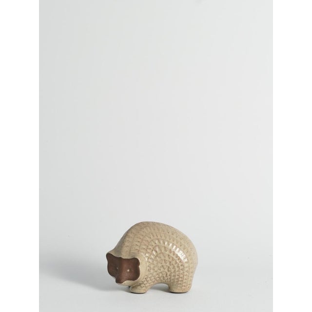 1960s Scandinavian Modern Zigzag Patterned Earthenware Hedgehog, 1960s For Sale - Image 5 of 15