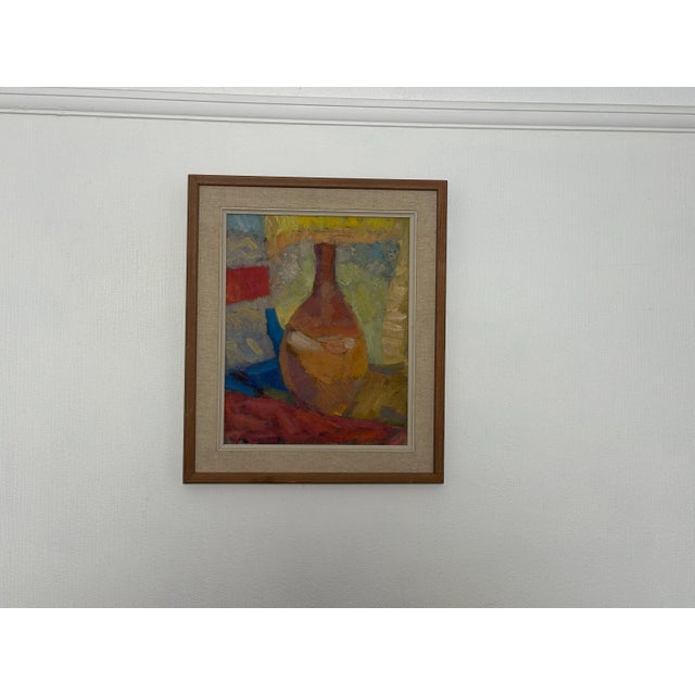 Britta Ringvall, Vase, 1960s, Oil on Canvas, Framed For Sale - Image 8 of 18