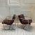 Amazing pair of chairs made of aluminum frames. These could be used as is but suggest reupholstering.