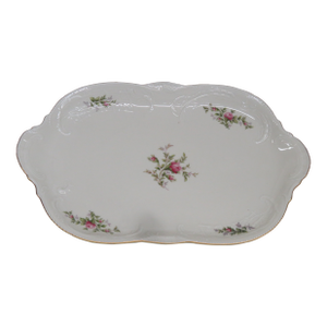 Rosenthal Ivory Rose Sanssouci Germany Large Serving Platter Tray 4581b