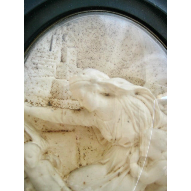 Virgin Mari and Child Meershaum Bas Relief Frame 19 Century For Sale - Image 6 of 10