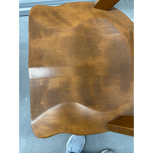 Wood Rustic Modern Maple Dining Chairs – Handcrafted 1960s Set of 4 (Farmhouse Cabin Style) For Sale - Image 7 of 11