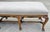Wood Jerry Pair Queen Anne Linen Walnut Califia Bench For Sale - Image 7 of 13