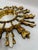 Gold Mid 20th Century 12" French Giltwood Sunburst Mirror With Mirror Inlays For Sale - Image 8 of 17