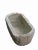 22" Inch Long Hand Chiseled Stone Trough 20 For Sale - Image 4 of 6