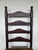 Farmhouse Antique American Hand-Turned Ladder Back Chair W/ Woven Rush Seat For Sale - Image 3 of 10