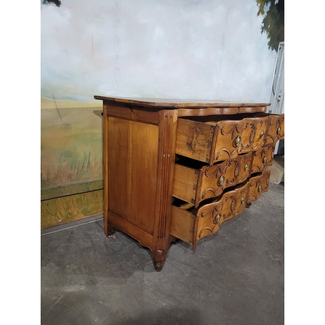 Brown Crossbow Chest of Drawers in Cherry For Sale - Image 8 of 13