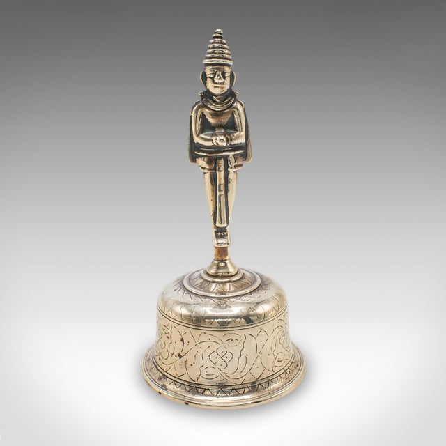 1900 - 1909 Antique Maid's Calling Bell, Indian, Bronze, Hanuman Deity, Ghanta, Victorian For Sale - Image 5 of 10