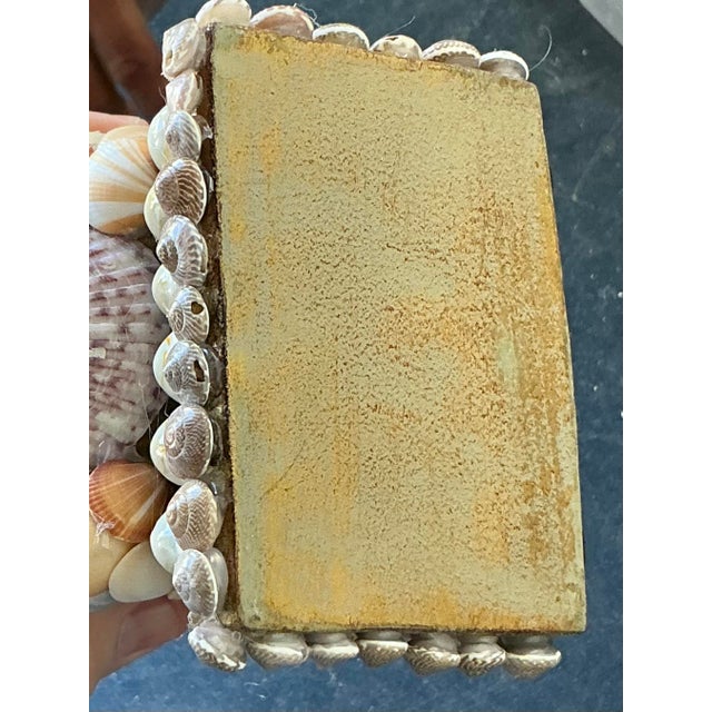 Vintage Coastal Shell Encrusted Brackets - A Pair For Sale - Image 4 of 12