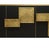 Black Murano Glass and Hammered Brass Sideboard from Justfurnituress SRL For Sale - Image 9 of 9