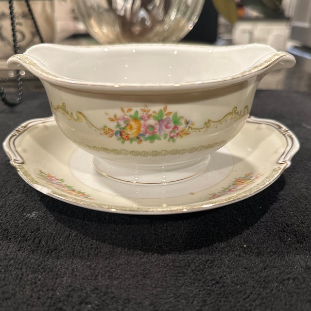 Ivory Vintage Noritake Rochelle Swampy Dinnerware Rochelle Swampy For Sale - Image 8 of 12