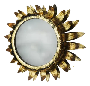 Wall Lamp Sunin Metal and Gold Leaf attributed to Ferro Arte, Spain, 1960s