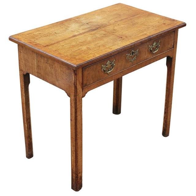 Mid 18th Century Antique Georgian Walnut Desk or Dressing Table, 1750s For Sale - Image 5 of 10