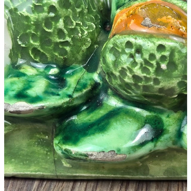 15" Della Robbia Style Infant Jesus Italian Majolica Wall Plaque For Sale - Image 17 of 17