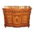 Late 20th Century Vintage Italian Mixed Wood Inlay Serpentine Commode Chest For Sale