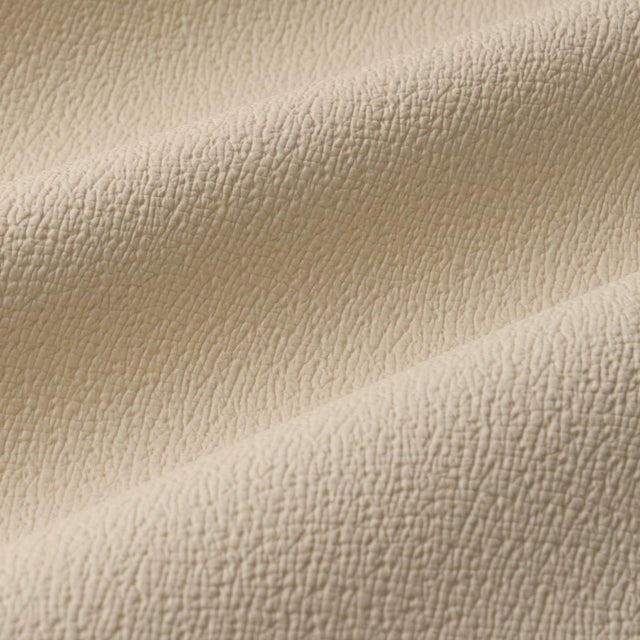 Traditional Sample - Schumacher Textured Vegan Leather Fabric In Cream For Sale - Image 3 of 5
