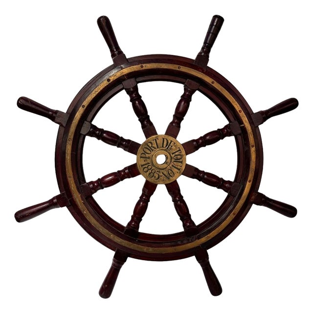 Antique Napoleon III Ships Wheel, 1885 For Sale