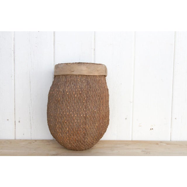 Farmhouse 19th Century Asian Woven Basket For Sale - Image 3 of 9