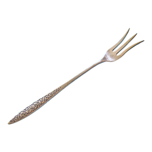 1960s Wallace 'Spanish Lace' Sterling Silver Seafood/Cocktail Fork 5 3/4" No Mono