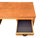 Wood Mid-Century Modern Walnut Desk With File Drawer & Three Drawer Storage, Restored For Sale - Image 7 of 16
