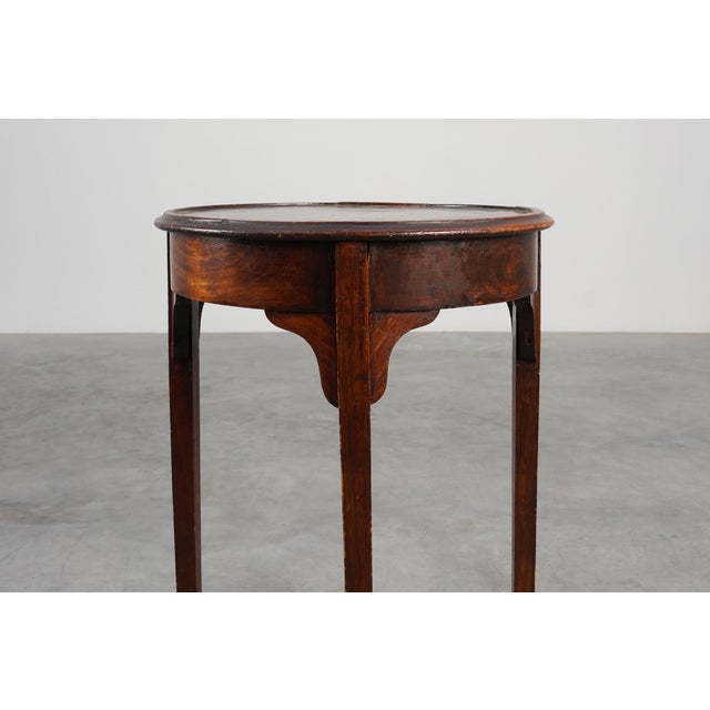 Rustic Rustic Round Side Table, France, 19th Century For Sale - Image 3 of 11