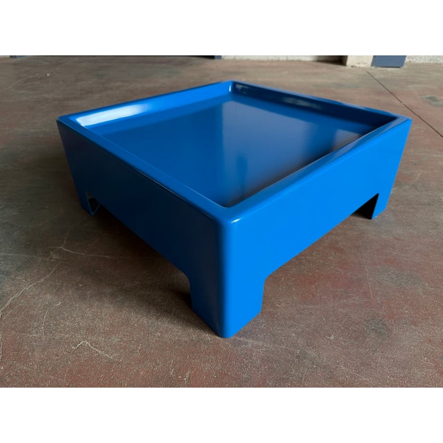 Blue Blue Fiberglass Coffee Table, 1960s For Sale - Image 8 of 8