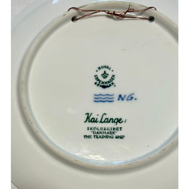 Nautical Blue and White Danish Sailing Ships Wall Plate Curation-Set of 11 For Sale - Image 11 of 14