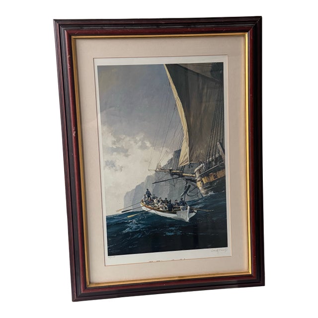 Late 20th Century Geoff Hunt Signed Artist Proof Maritime Print, Limited Edition 32/50 For Sale