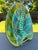 California Pottery Vintage MCM California Pottery Usa 404 Green & Aqua Drip Glaze Ash or Catchall Tray For Sale - Image 4 of 13