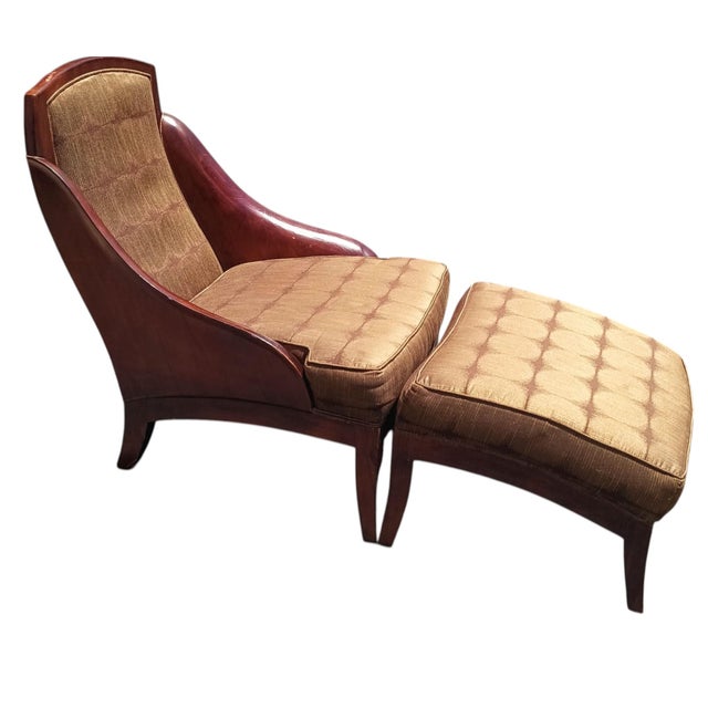 Mid-Century Modern 1950s Experience Unmatched Comfort With the Iconic Thos. Moser Wing Chair and Matching Ottoman For Sale - Image 3 of 12