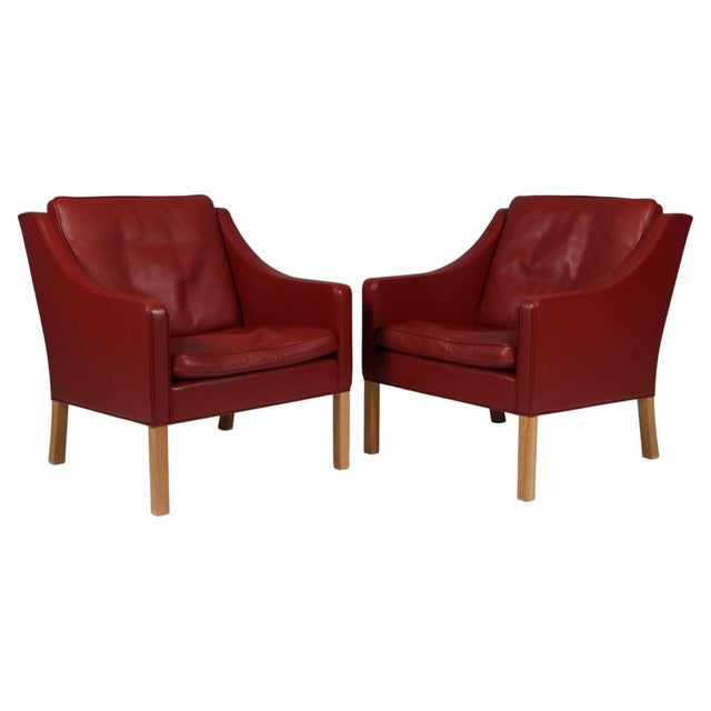 Model 2207 Lounge Chairs by Børge Mogensen for Fredericia, Set of 2 For Sale - Image 9 of 9