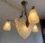 Art Deco Chandelier with Three Tulips and Shell by Degué For Sale - Image 12 of 18