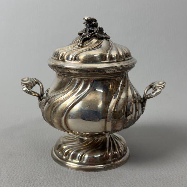 800 Silver Sugar Bowl, 1970 For Sale - Image 13 of 13